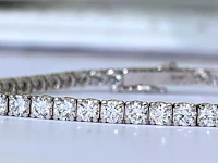 14 krt wit gouden tennis armband met natuurlijke diamant 5,13 crt - afbeelding 1 van  5