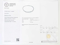 14 krt wit gouden tennis armband met natuurlijke diamant 6,02 crt - afbeelding 3 van  7
