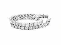 14 krt wit gouden tennis armband met natuurlijke diamant 6,02 crt - afbeelding 4 van  7