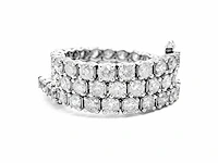 14 krt wit gouden tennis armband met natuurlijke diamant 6,02 crt - afbeelding 5 van  7