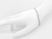 14 krt wit gouden tennis armband met natuurlijke diamant 6,02 crt - afbeelding 7 van  7