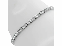 14 krt wit gouden tennis armband met natuurlijke diamant 8,68 crt - afbeelding 5 van  7