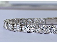 14 krt wit gouden tennis armband met natuurlijke diamanten 8,82 crt
