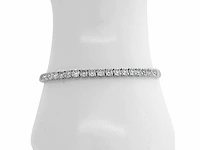 14 krt wit gouden tennis armband met natuurlijke diamanten 8,82 crt - afbeelding 4 van  8