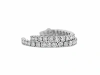 14 krt wit gouden tennis armband met natuurlijke diamanten 8,82 crt - afbeelding 5 van  8
