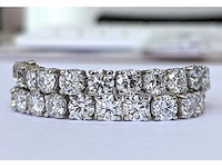 14 krt wit gouden tennis armband met natuurlijke diamanten 8,82 crt - afbeelding 7 van  8