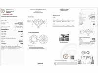 14 krt. wit goudenring met 3,15 crt diamant f-vs2 met certificaat - afbeelding 4 van  6
