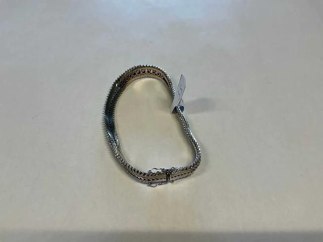 14 krt witgouden armband - afbeelding 2 van  2