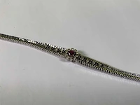 14 krt witgouden armband - afbeelding 3 van  4