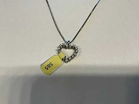 14 krt witgouden collier ketting - afbeelding 1 van  2