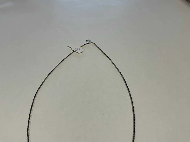 14 krt witgouden collier - afbeelding 3 van  3