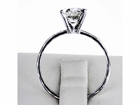 14 krt. witgouden ring met 1,21 crt. natuurlijke diamant - afbeelding 5 van  6