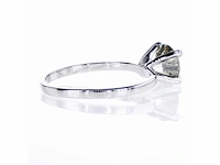 14 krt. witgouden ring met 1,21 crt. natuurlijke diamant - afbeelding 4 van  6