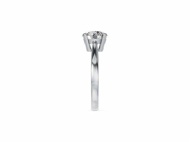 14 krt. witgouden ring met 2,00 crt. diamant - afbeelding 5 van  5