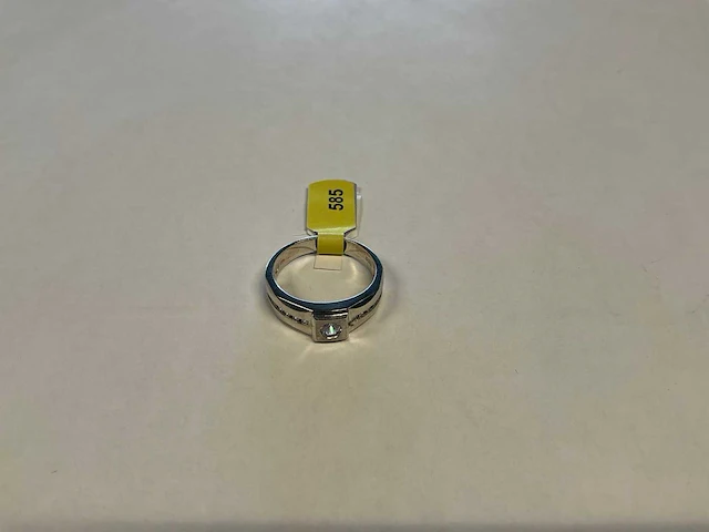 14 krt witgouden ring - afbeelding 1 van  3