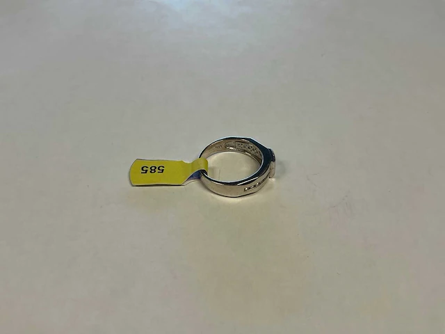 14 krt witgouden ring - afbeelding 3 van  3
