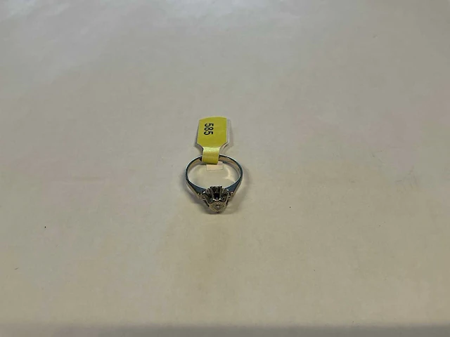 14 krt witgouden ring - afbeelding 1 van  3