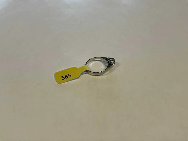 14 krt witgouden ring - afbeelding 3 van  3
