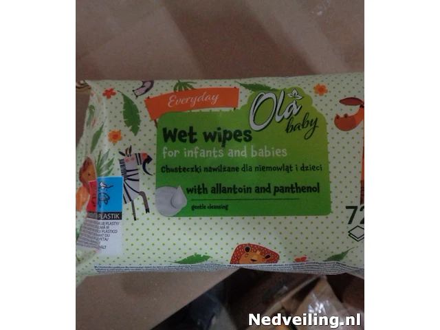 14 pakjes ola baby babydoekjes met 72 stuks per pakje - afbeelding 2 van  5