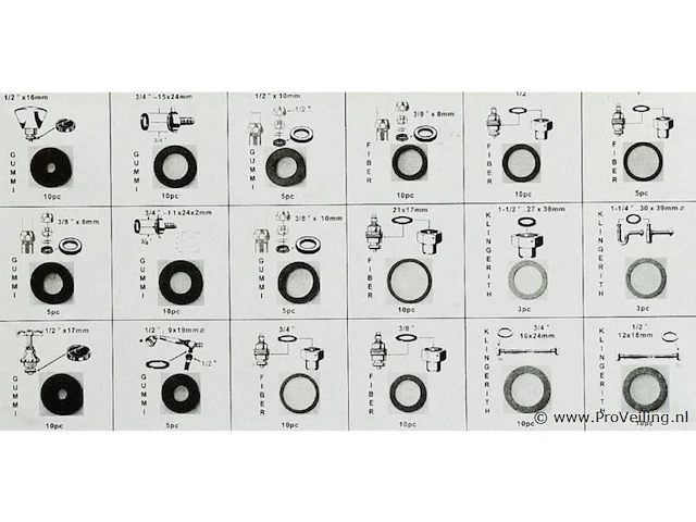 141-delige set dichtingsringen - afbeelding 2 van  4