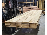 14.63 m2 rustiek eiken planken 20 x 195 mm 30 st./ 250 cm.