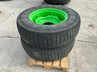 14.9r28 good year super traction radial banden met velg (2x) - afbeelding 1 van  12
