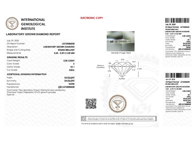 14k witgouden oorbellen - 1.08ct diamant - afbeelding 3 van  4