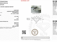 14k witgouden oorbellen met 1.13ct diamant ( igi gecertificeerd ) - afbeelding 6 van  6