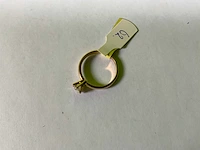 14karaats geelgouden solitair ring - afbeelding 2 van  3