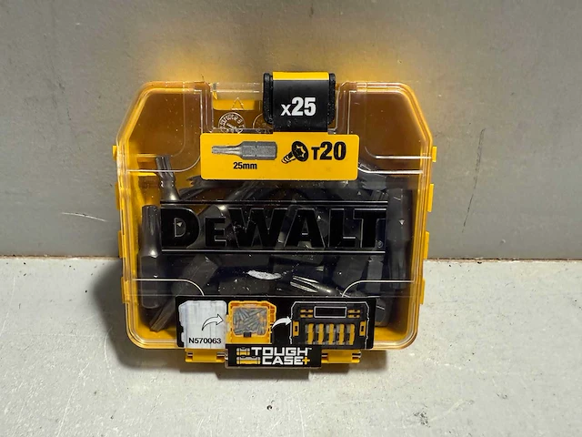 14x dewalt 25 delig bitset t 20 350 bits - afbeelding 1 van  1