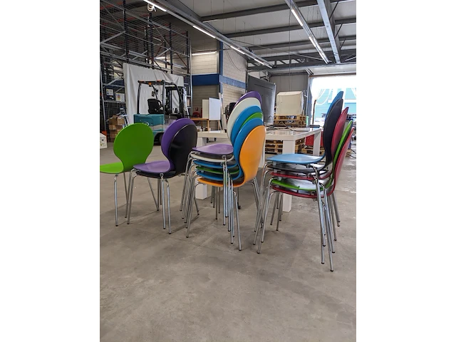 14x eetkamerstoel diverse kleuren - afbeelding 2 van  5
