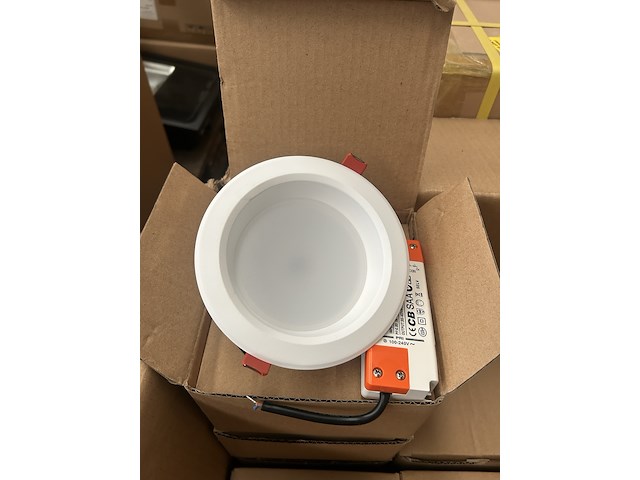 14x led inbouwspot/down light met led driver 8.5w 4000k ellipz lighting, dl304u0094 - afbeelding 1 van  4