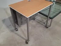 14x verrijdbare lessenaar, 2x salontafel met glazen tafelblad en 4x tussenschot - afbeelding 8 van  15