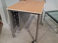 14x verrijdbare lessenaar, 2x salontafel met glazen tafelblad en 4x tussenschot - afbeelding 10 van  15