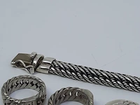 14x zilveren ring en 1x armband o.a. buddha to buddha - afbeelding 4 van  11