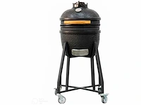 15 inch kamadogrill op rack met wieltjes - afbeelding 1 van  4