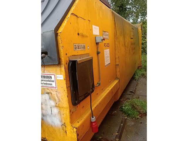 15 m³ perscontainer voorzien van haakarm kiggen - afbeelding 10 van  11