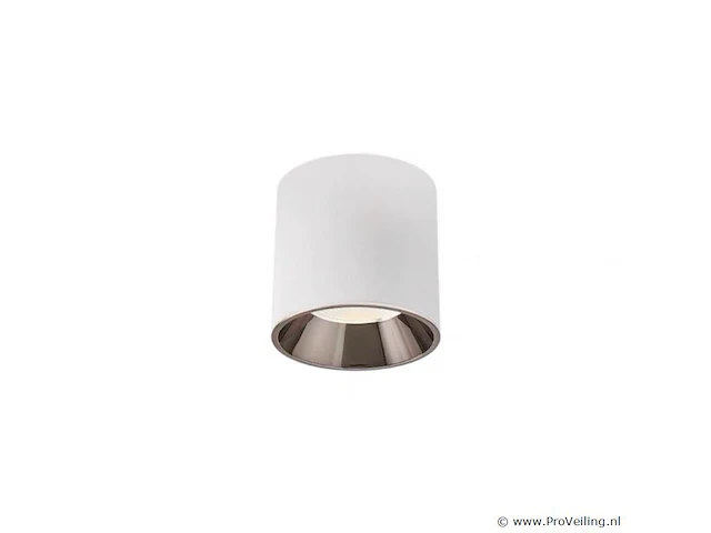 15 x opbouwarmatuur gu10 – cilindrisch – wit / bruin – binnen – ø74 x 104 mm – ip20 - afbeelding 1 van  3
