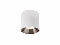 15 x opbouwarmatuur gu10 – cilindrisch – wit / bruin – binnen – ø74 x 104 mm – ip20 - afbeelding 1 van  3