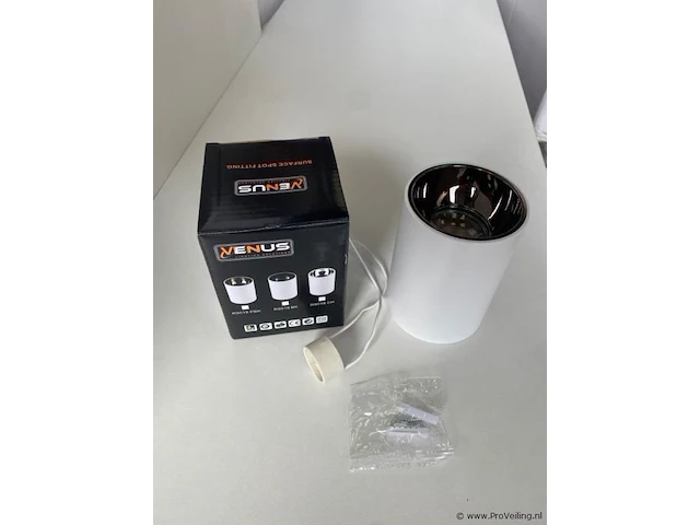15 x opbouwarmatuur gu10 – cilindrisch – wit / bruin – binnen – ø74 x 104 mm – ip20 - afbeelding 3 van  3