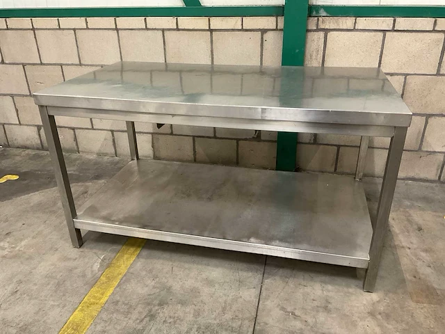 150cm rvs werktafel - afbeelding 1 van  4