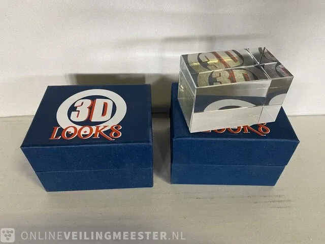 150x glazen kubus in luxe verpakking - afbeelding 2 van  5