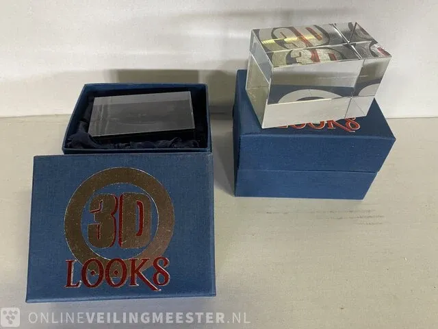 150x glazen kubus in luxe verpakking - afbeelding 4 van  5