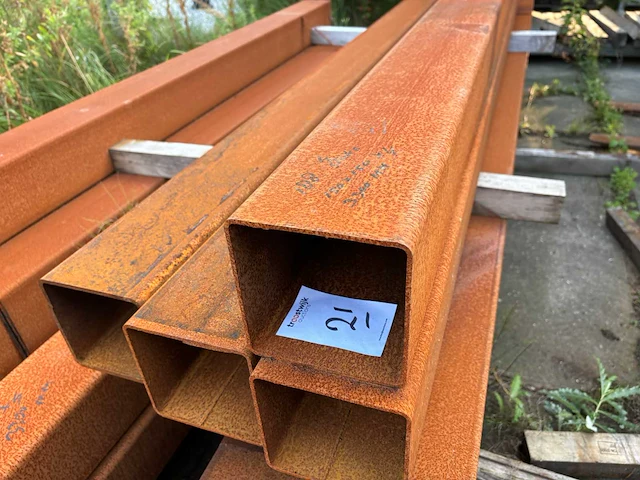 150x150mm staal koker (4x) - afbeelding 2 van  3