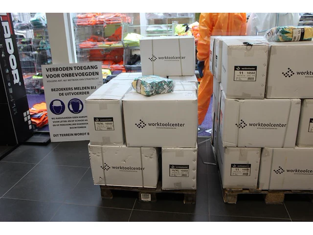 1560 paar handschoenen worktoolcenter in 13 dozen, maat xl, op pallet - afbeelding 1 van  3