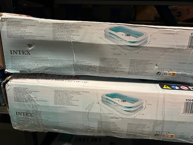 15x intex zwembaden opblaasbaar en accessoires - afbeelding 4 van  6