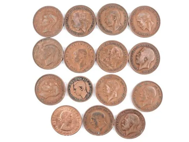 15x munten engeland - afbeelding 1 van  2