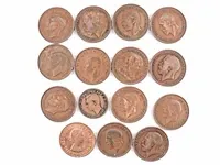 15x munten engeland - afbeelding 1 van  2
