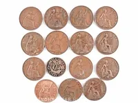 15x munten engeland - afbeelding 2 van  2