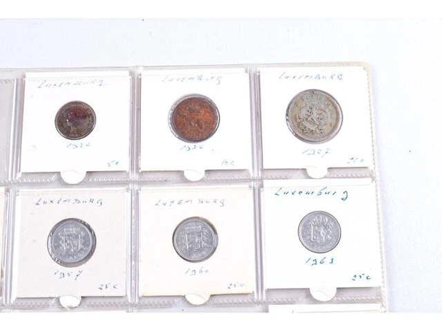 15x munten luxemburg 1927-1987 - afbeelding 3 van  9